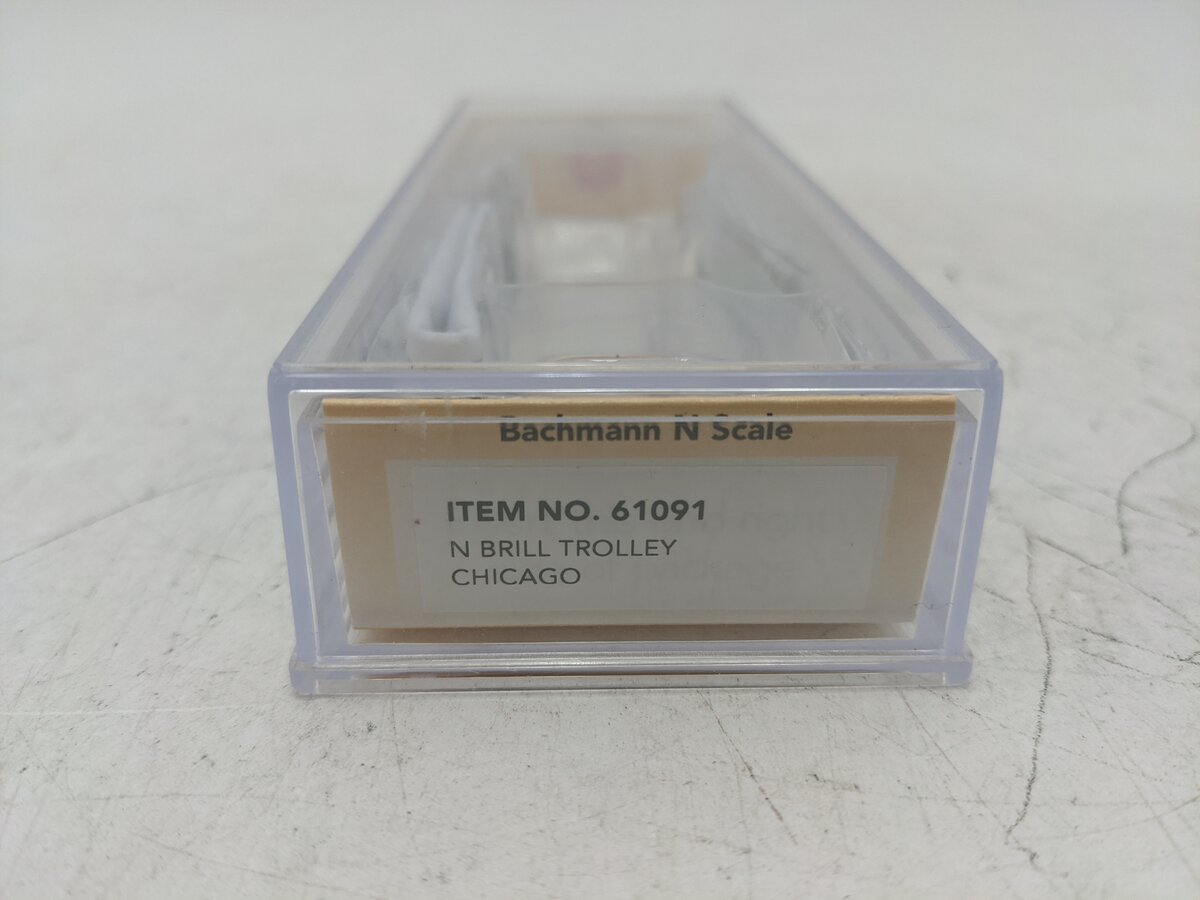 Bachmann 61091 N Chicago Brill Trolley - Standard DC EX/Box