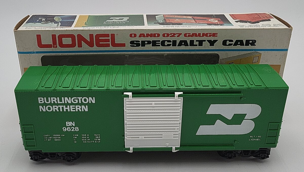 Lionel 6-9628 O Gauge Burlington Northern Hi Cube Boxcar LN/Box