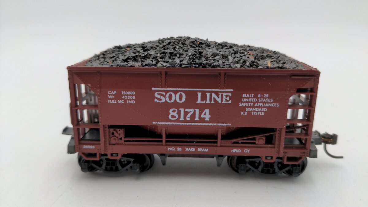 AHM 5273 HO Scale Vintage Soo Line Ore Car #81714 VG