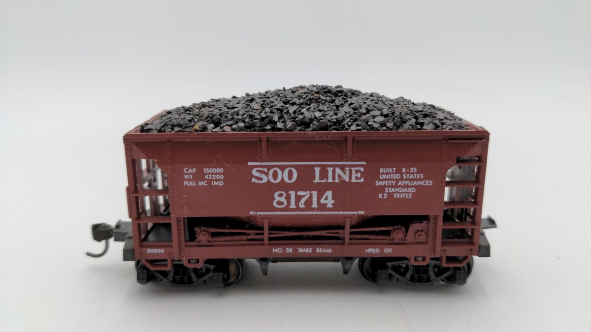 AHM 5273 HO Scale Vintage Soo Line Ore Car #81714 VG