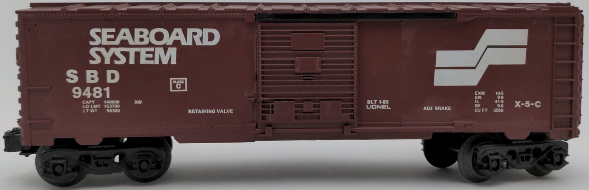Lionel 6-9481 O Gauge Seaboard System Boxcar EX/Box