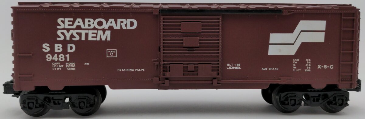 Lionel 6-9481 O Gauge Seaboard System Boxcar EX/Box