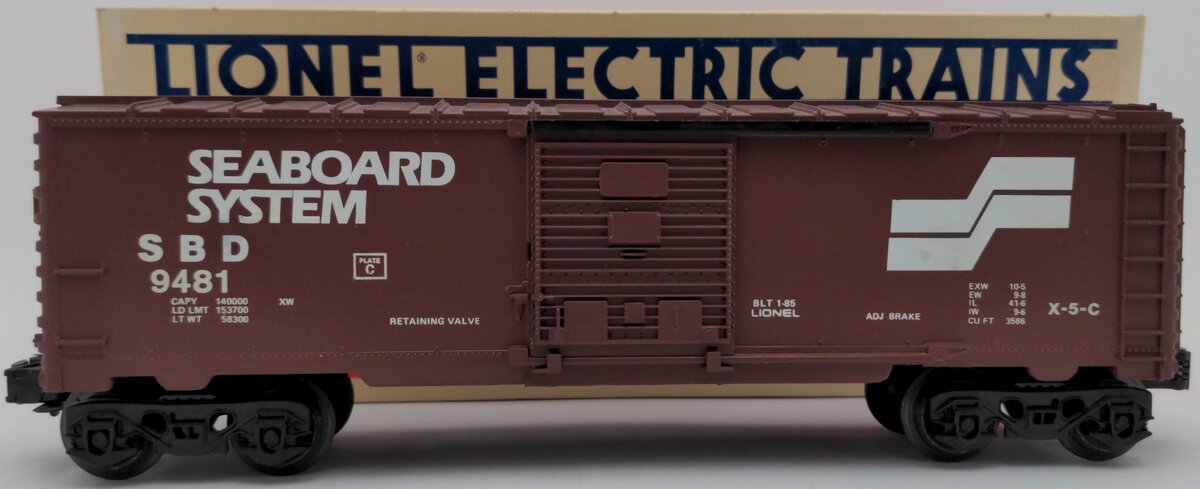 Lionel 6-9481 O Gauge Seaboard System Boxcar EX/Box