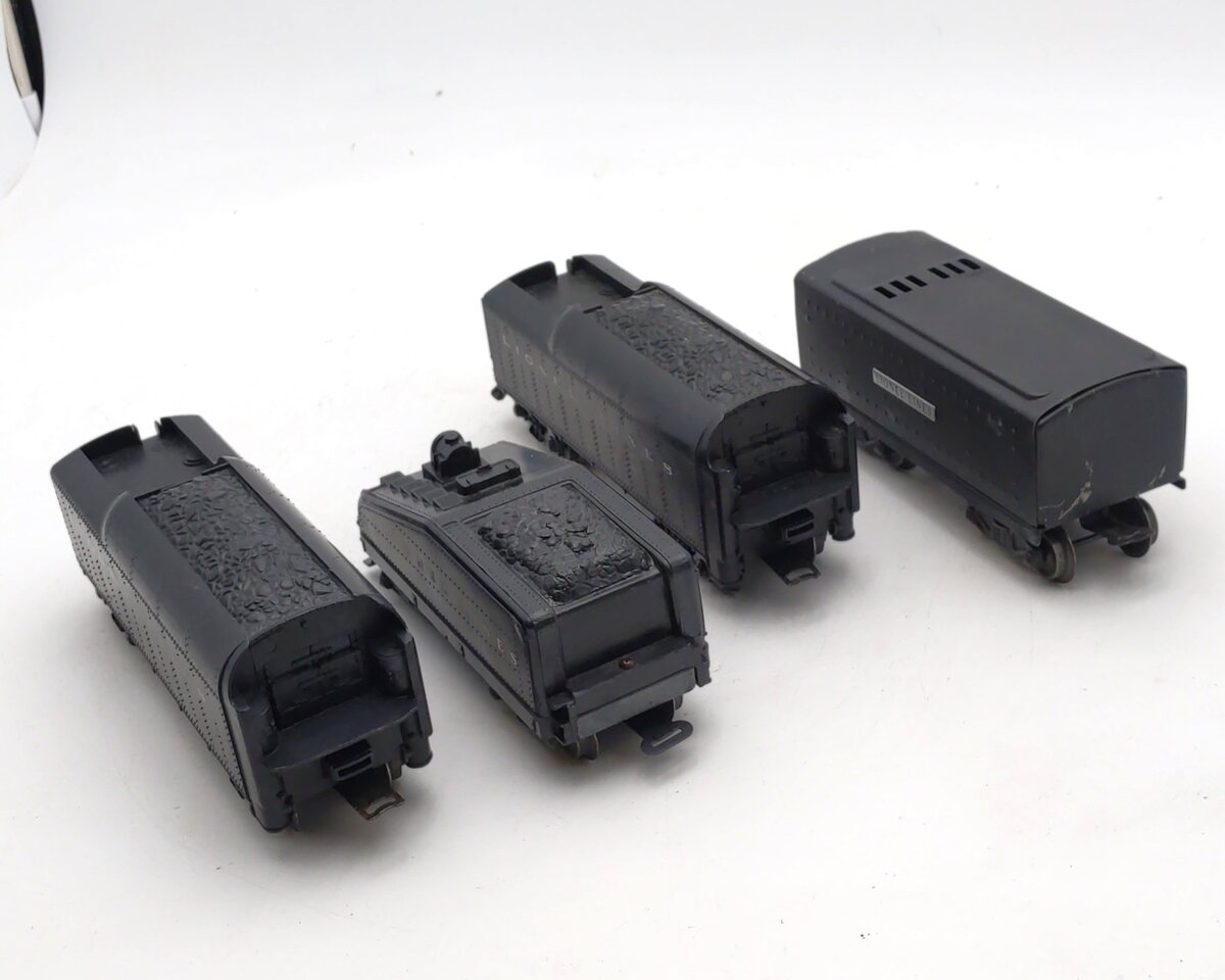 Lionel Vintage O Gauge Postwar Whistling & Non-Whistling Coal Tenders [4] VG