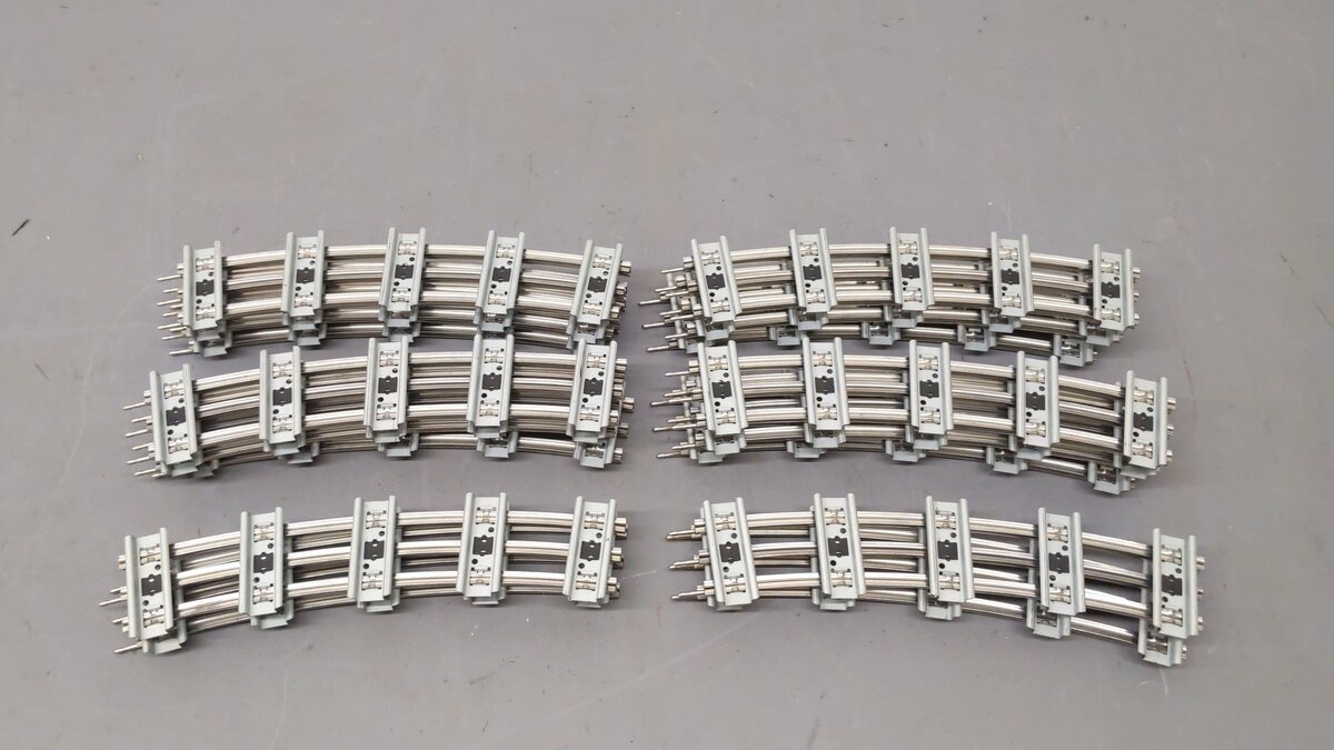 Lionel O Gauge Assorted Curved & Straight Tubular Track Sections [28] EX
