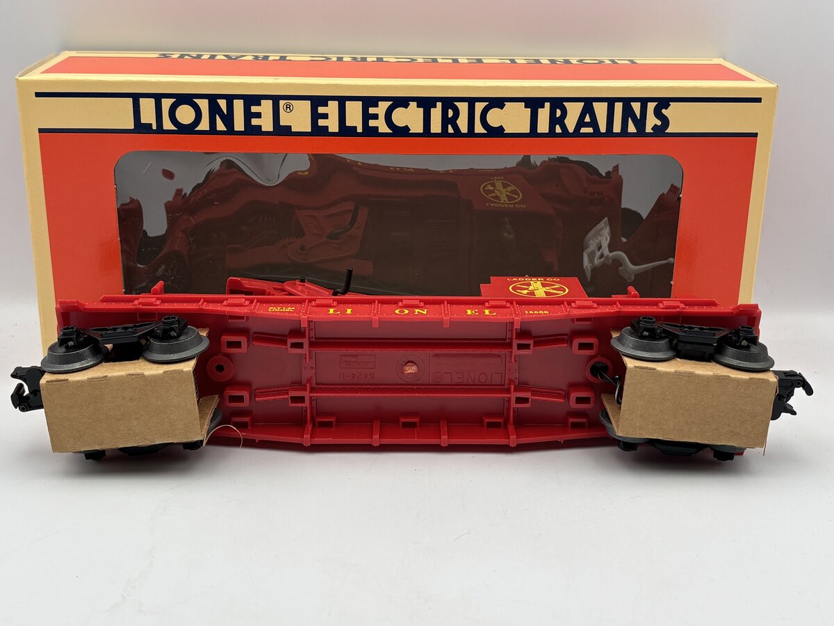 Lionel 6-16688 O Gauge Red Operating Fire Ladder Car VG/Box