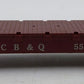 Marx 5545 Vintage O CB&Q Flatcar No Load VG