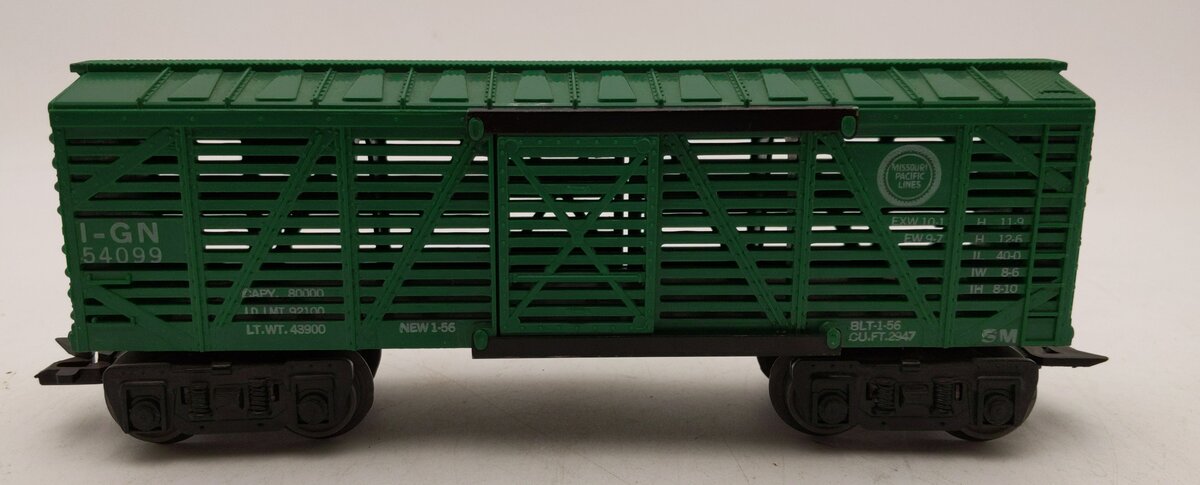 Marx 54099 Vintage O Missouri Pacific Stock Car EX