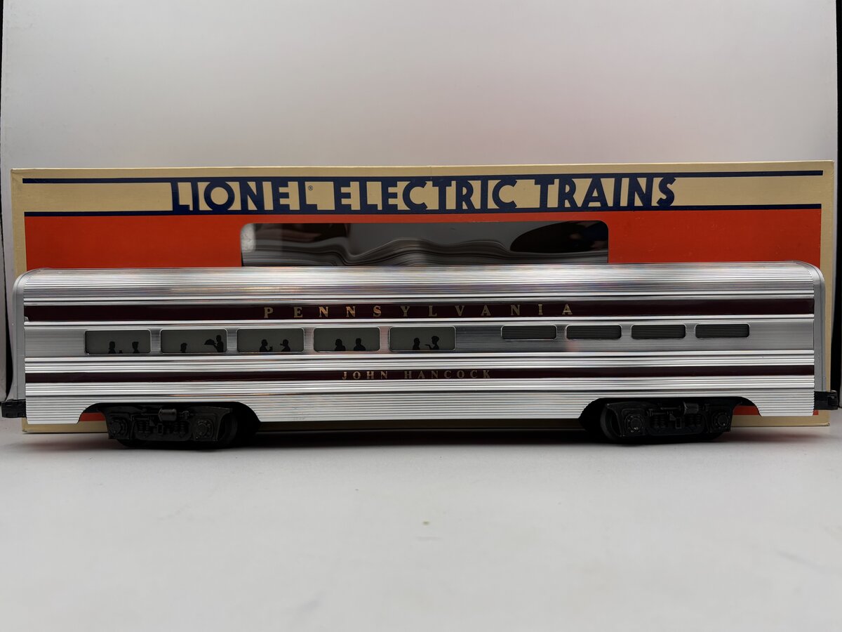 Lionel 6-7208 O Gauge Pennsylvania "John Hancock" Aluminum Dining Car EX/Box