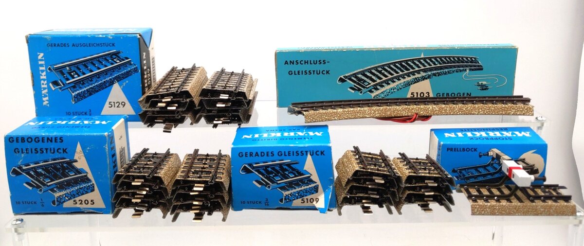 Marklin HO Scale Assorted Track [14] EX