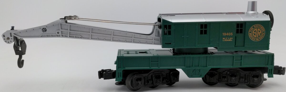 Lionel 6-19405 O Gauge Southern 6-Wheel Crane Car