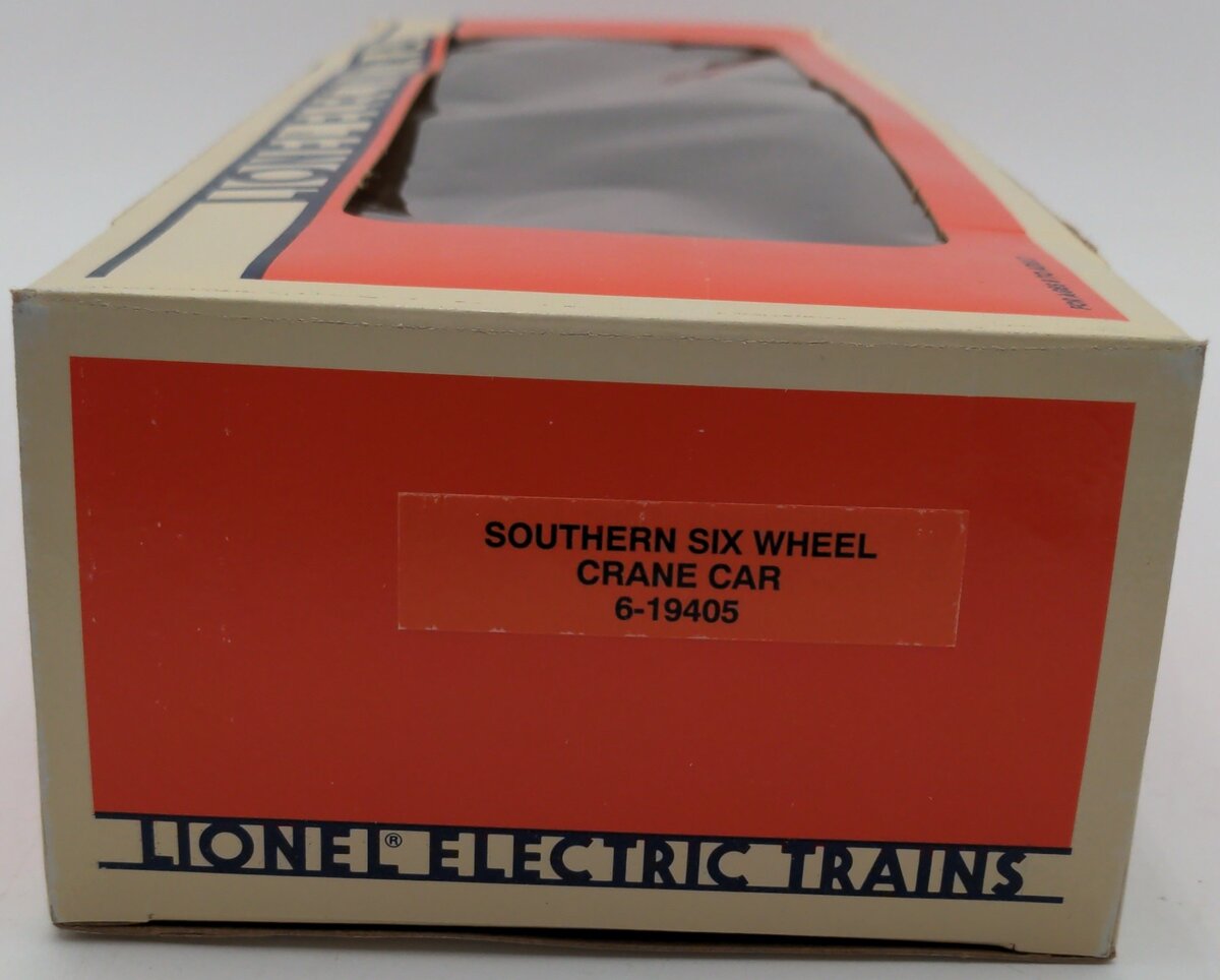 Lionel 6-19405 O Gauge Southern 6-Wheel Crane Car LN/Box