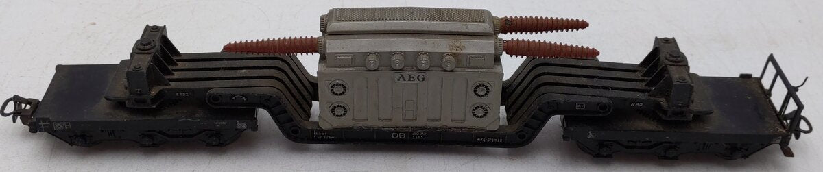Marklin 4617 HO Scale German Federal Railway Well Wagon w/ Transformer VG/Box