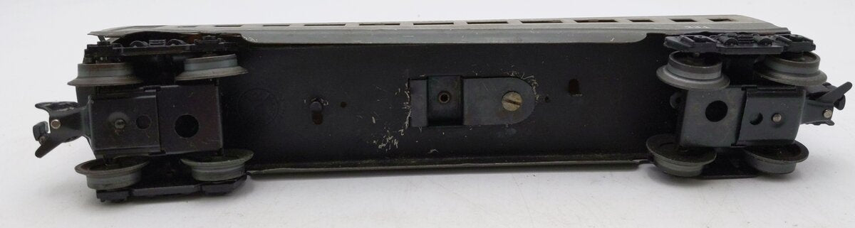 Marx 234 Vintage O New York Central Gray Metal Coach Passenger Car VG