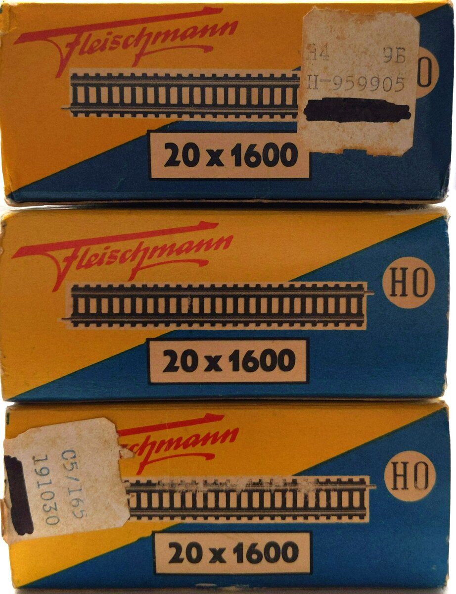 Fleischmann HO Scale Straight Track Sections [60] VG/Box