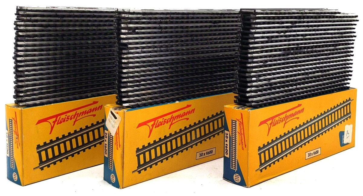 Fleischmann HO Scale Straight Track Sections [60] VG/Box