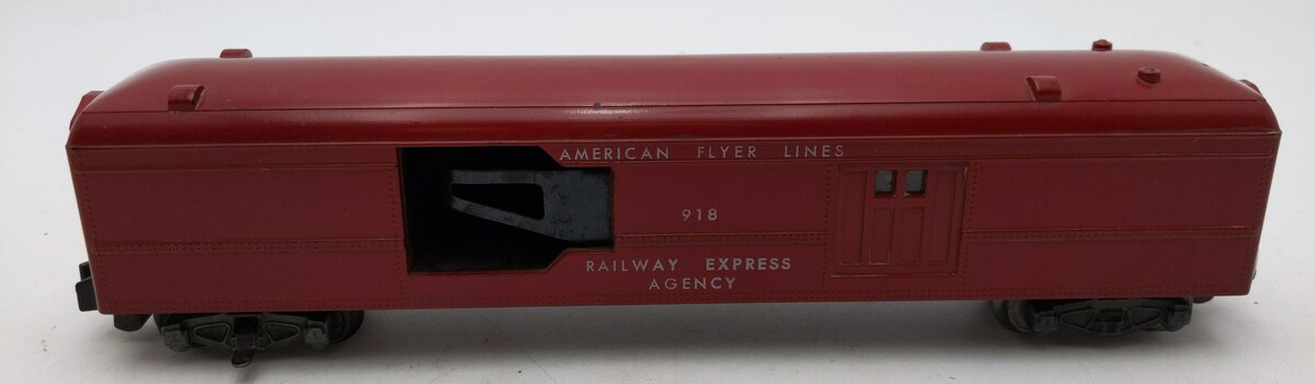 American Flyer 918 Vintage S AFL REA Operating Mail Pick-up Car EX