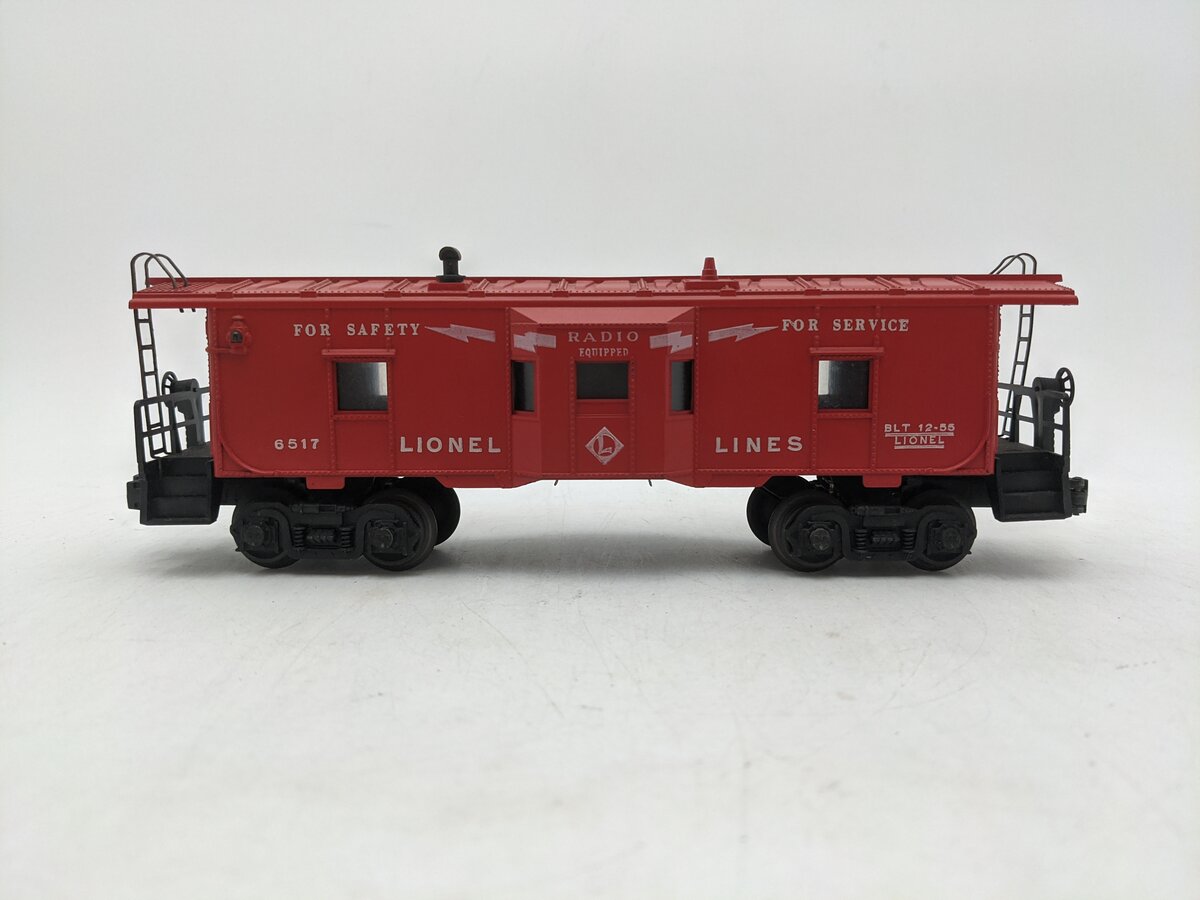Lionel 6517 Vintage O Lionel Lines Illuminated Bay Window Caboose EX