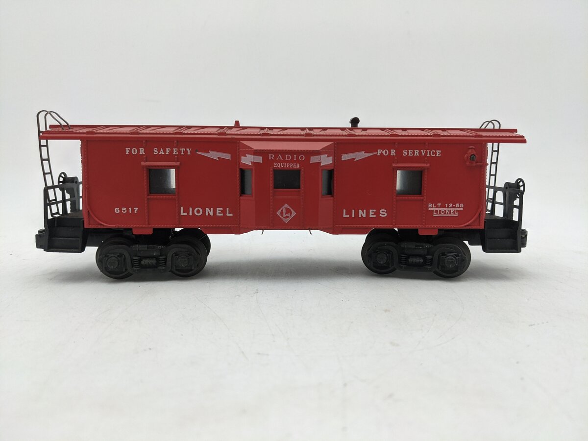 Lionel 6517 Vintage O Lionel Lines Illuminated Bay Window Caboose EX