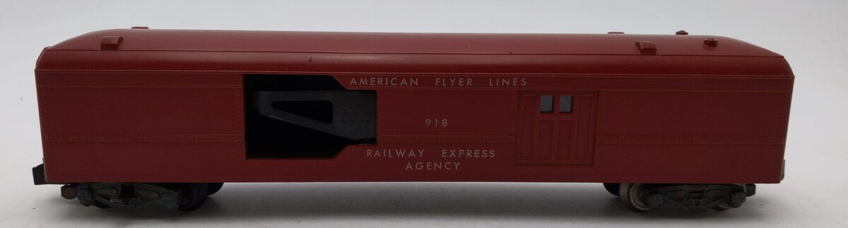 American Flyer 918 Vintage S AFL REA Operating Mail Pick-up Car EX
