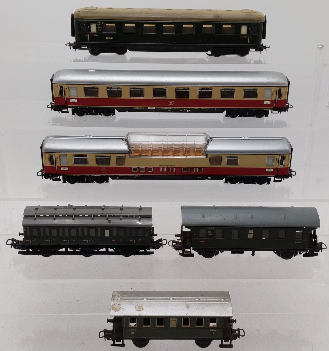 Marklin HO Scale German Federal Railway Assorted Passenger Cars [6] VG