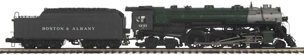 MTH 20-3863-1 O Gauge Boston & Albany 4-6-4 J-1e Steam Loco & Tender #609 w PS3 LN/Box
