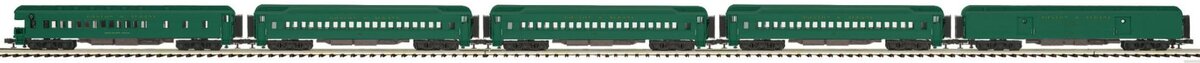MTH 20-4091 O Boston & Albany Premier 70' Madison Passenger Car Set (Set of 5)