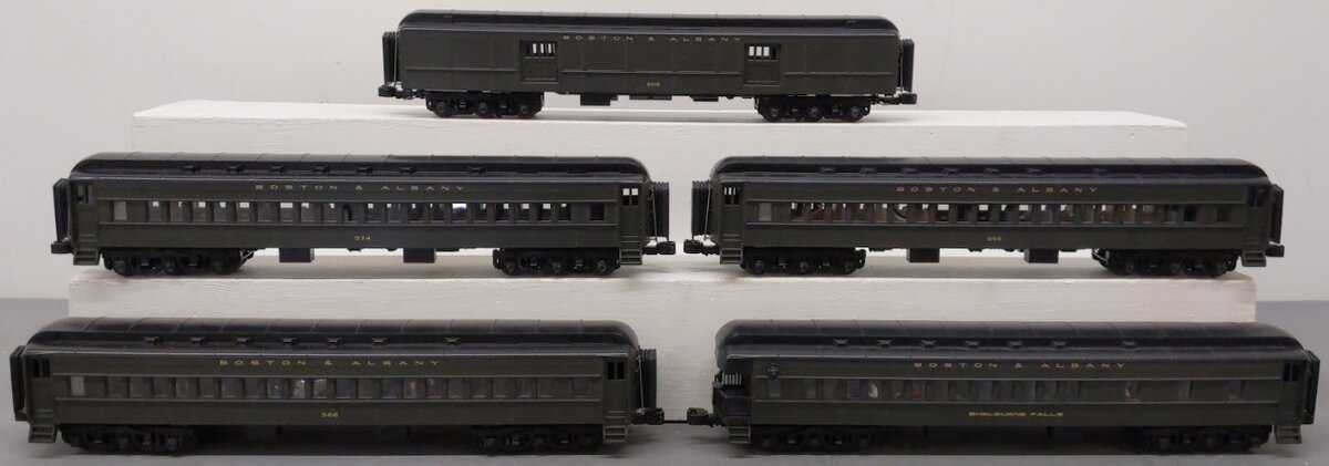 MTH 20-4091 O Boston & Albany Premier 70' Madison Passenger Car Set (Set of 5)
