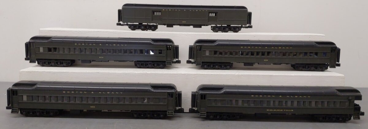 MTH 20-4091 O Boston & Albany Premier 70' Madison Passenger Car Set (Set of 5)