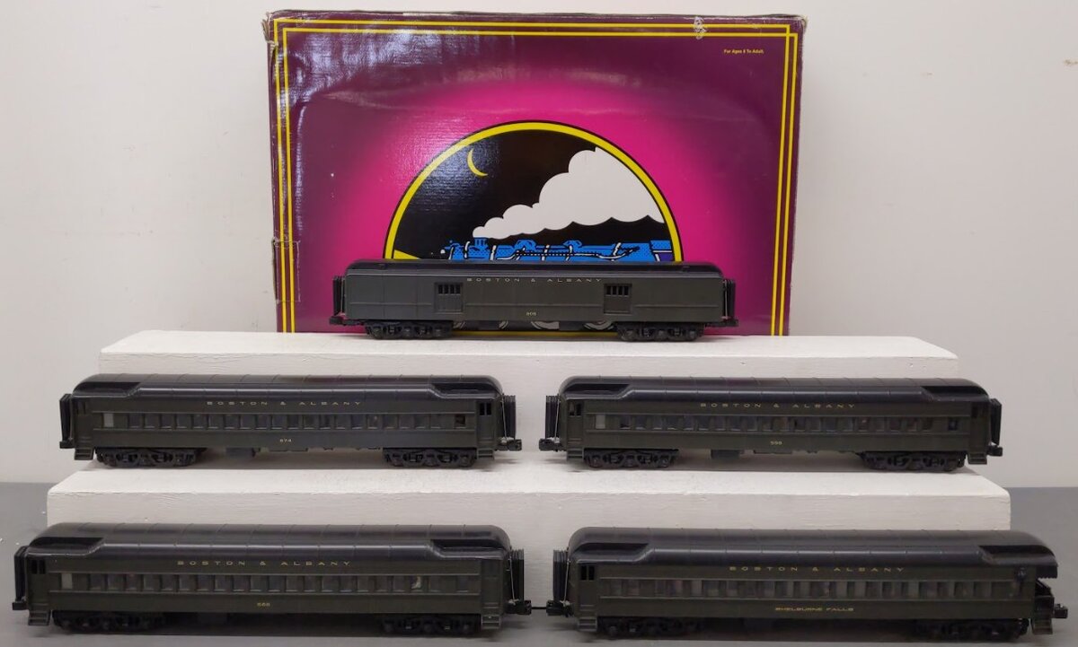 MTH 20-4091 O Boston & Albany Premier 70' Madison Passenger Car Set (Set of 5)