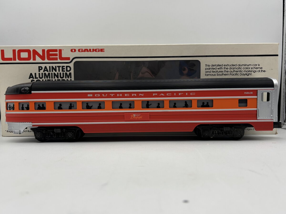 Lionel 6-9593 O Gauge Southern Pacific Daylight Aluminum Observation Car EX/Box