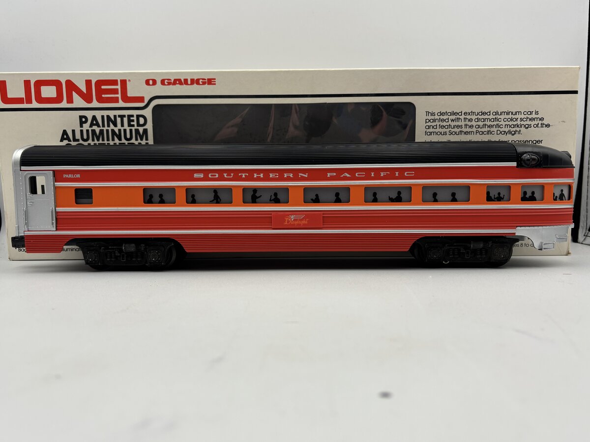 Lionel 6-9593 O Gauge Southern Pacific Daylight Aluminum Observation Car EX/Box