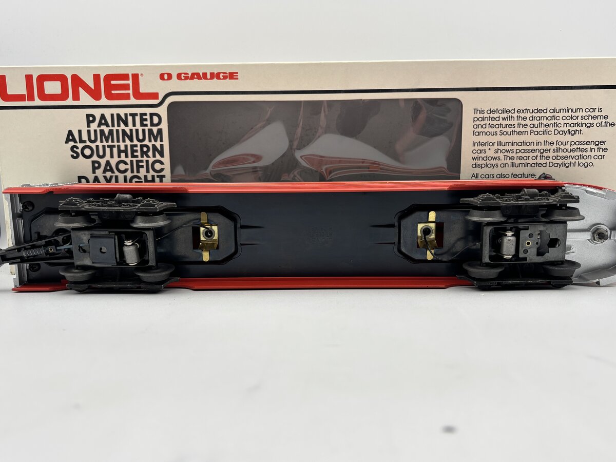 Lionel 6-9593 O Gauge Southern Pacific Daylight Aluminum Observation Car EX/Box
