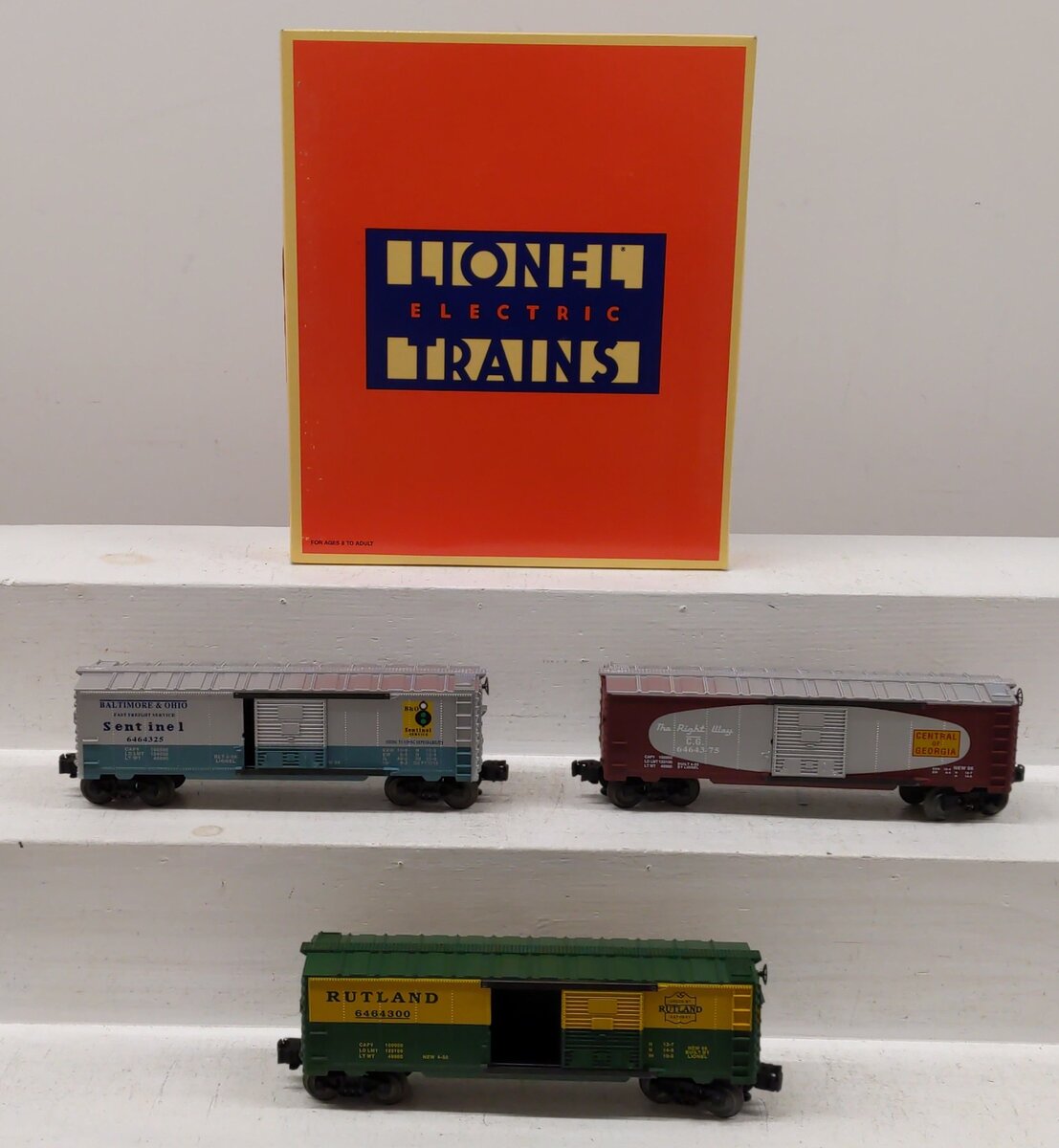 Lionel 6-19276 O Gauge 6464 Boxcar Series V (Set of 3) EX/Box