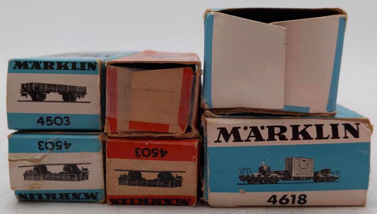 Marklin HO Scale German Federal Railway Assorted Freight Cars [6]/Box