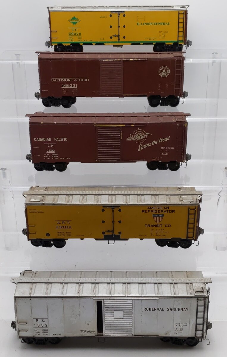 Atlas/Others O Scale 2Rail Custom Freight Cars #50379,2500,36400,466351,1002 [5] VG