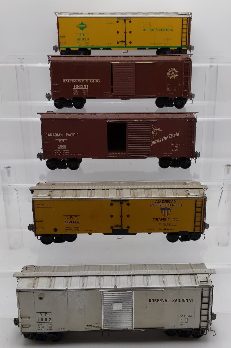 Atlas/Others O Scale 2Rail Custom Freight Cars #50379,2500,36400,466351,1002 [5] VG