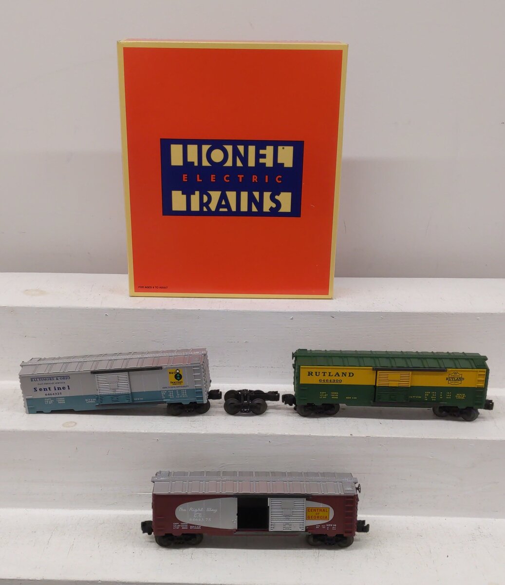 Lionel 6-19276 O Gauge 6464 Boxcar Series V (Set of 3) VG/Box