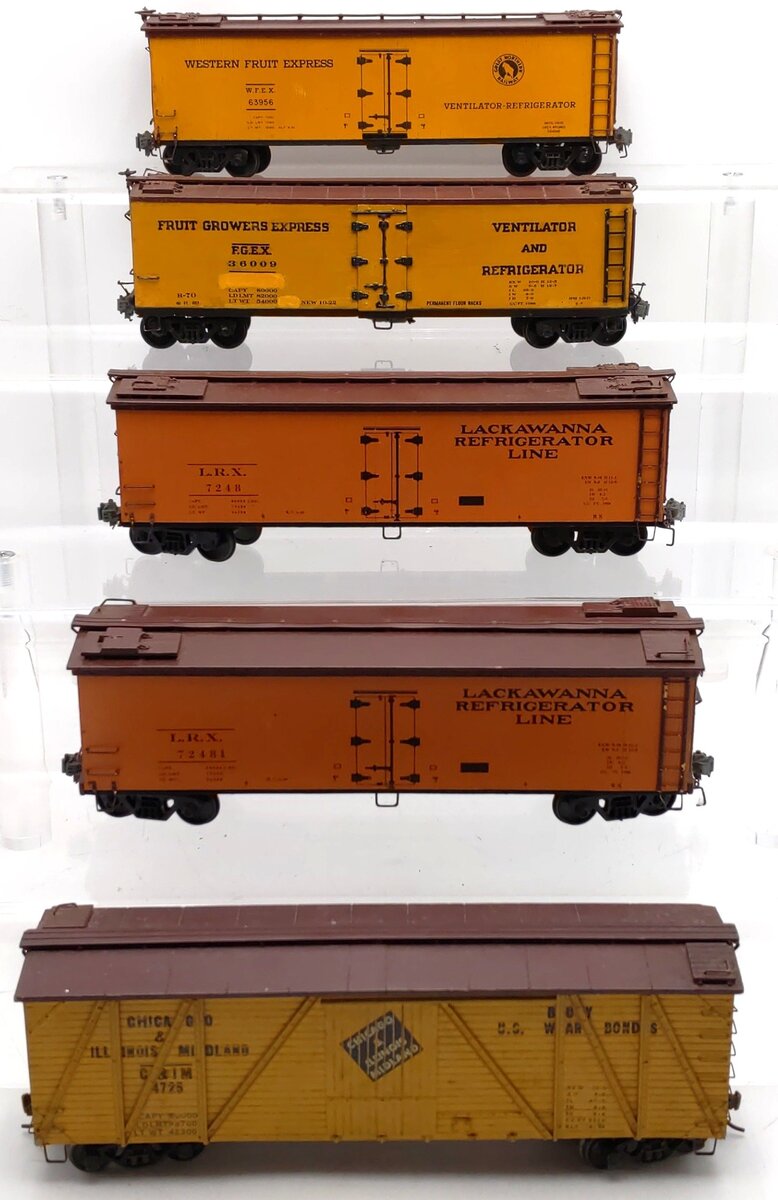 K-Line/Other O Scale 2Rail Custom Freight Cars #72481,7248,63956,36009,4725 [5] VG