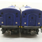 Lionel 6-18117 O Gauge Santa Fe Blue/Yellow F3 AA Diesel Set VG/Box