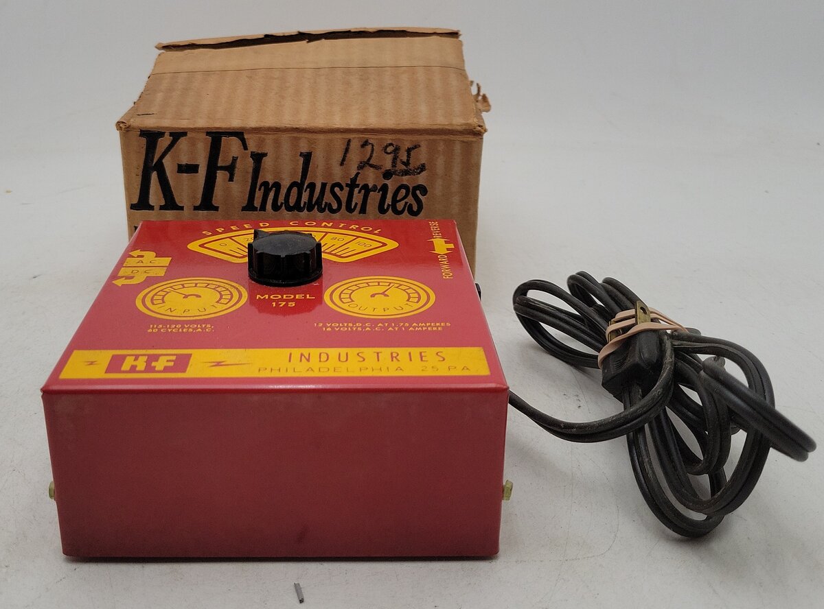 K-F Industries Vintage HO Scale Model 175 Transformer EX/Box