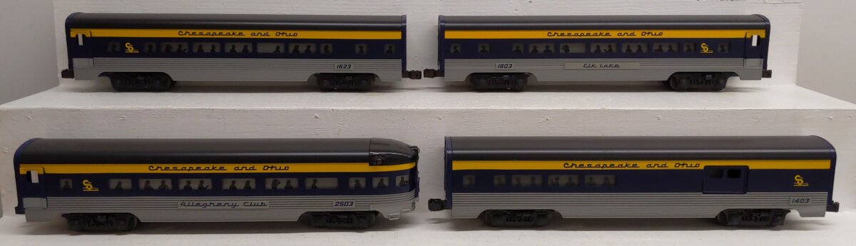 Lionel 6-19153 Chesapeake & Ohio Aluminum 4-Car Passenger Set EX/Box