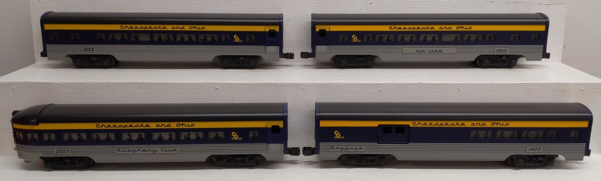 Lionel 6-19153 Chesapeake & Ohio Aluminum 4-Car Passenger Set EX/Box