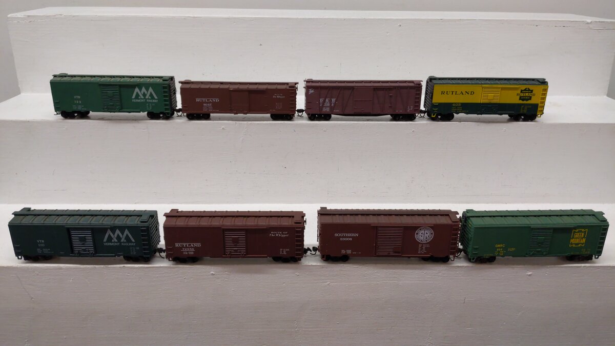 Accurail & Other CUSTOM Assorted Freight Cars: 8047, 408, 17384, 133, 169 [8]