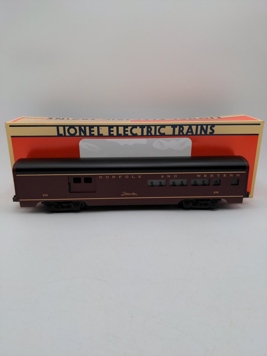 Lionel 6-19140 O Gauge Norfolk & Western Aluminum Combine Car #494 EX/Box