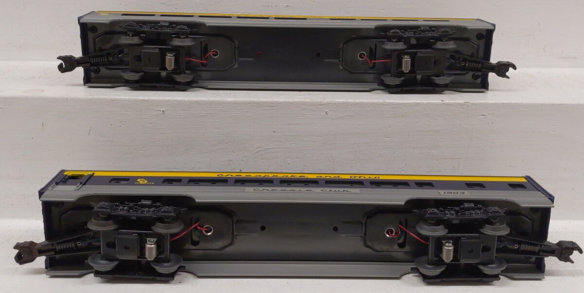 Lionel 6-19164 O Chesapeake & Ohio Chessie Club Aluminum Passenger Car Set EX/Box