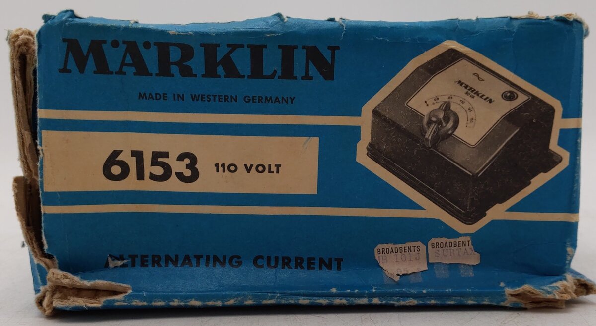 Marklin 6153 Vintage HO 110V Alternating Current Transformer/Box