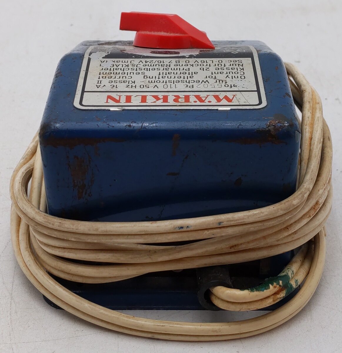 Marklin 6502 HO Scale 110 Volt Transformer VG/Box