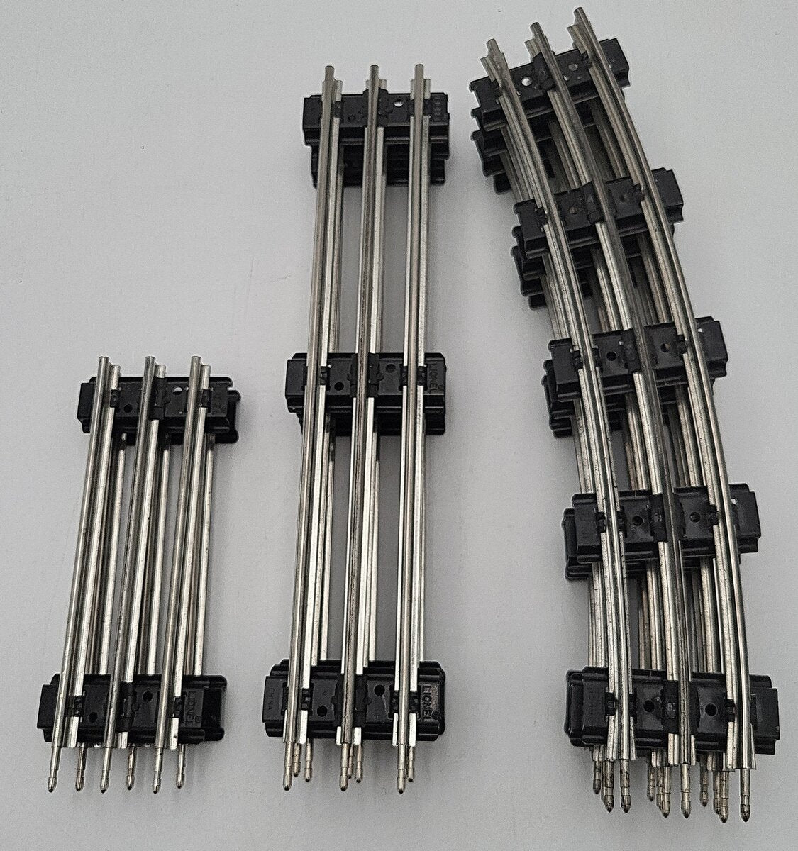 Lionel O Scale Tubular Track Assortment: 65554, 65500, 65505 [9] VG