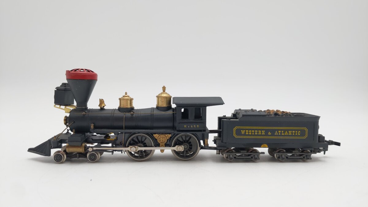 Pocher HO Scale Western & Atlantic 4-4-0 Steam Locomotive & Tender #12 VG